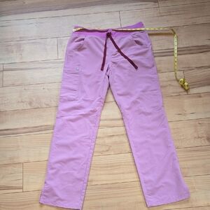 Figs Pink Straight Leg Pants